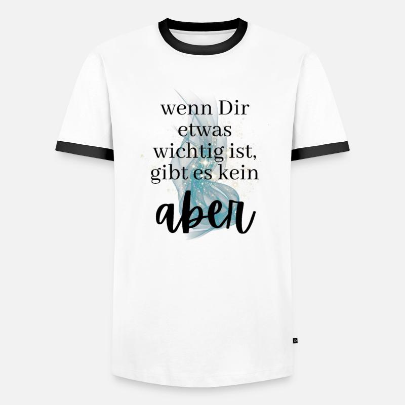 POSITIVE EINSTELLUNG MINDSET Motivation Männer Kontrast-T-Shirt