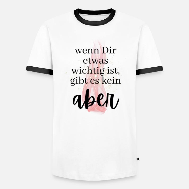 POSITIVE EINSTELLUNG MINDSET Motivation Männer Kontrast-T-Shirt