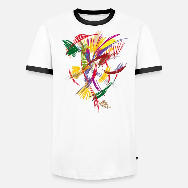 Colors Pattern Men's Ringer Shirt