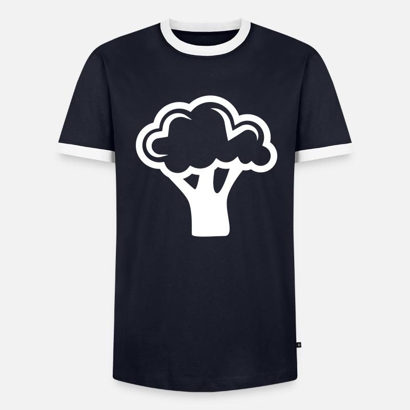 Broccoli Vegetables Men's Ringer Shirt