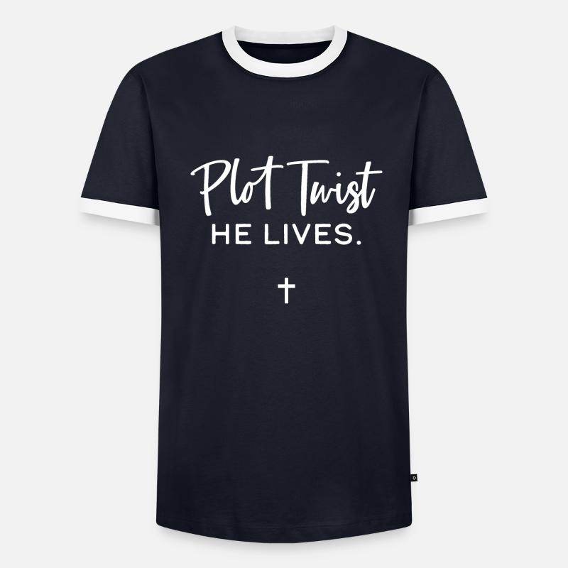 Plot Twist qu’il vit T-shirt contrasté Homme