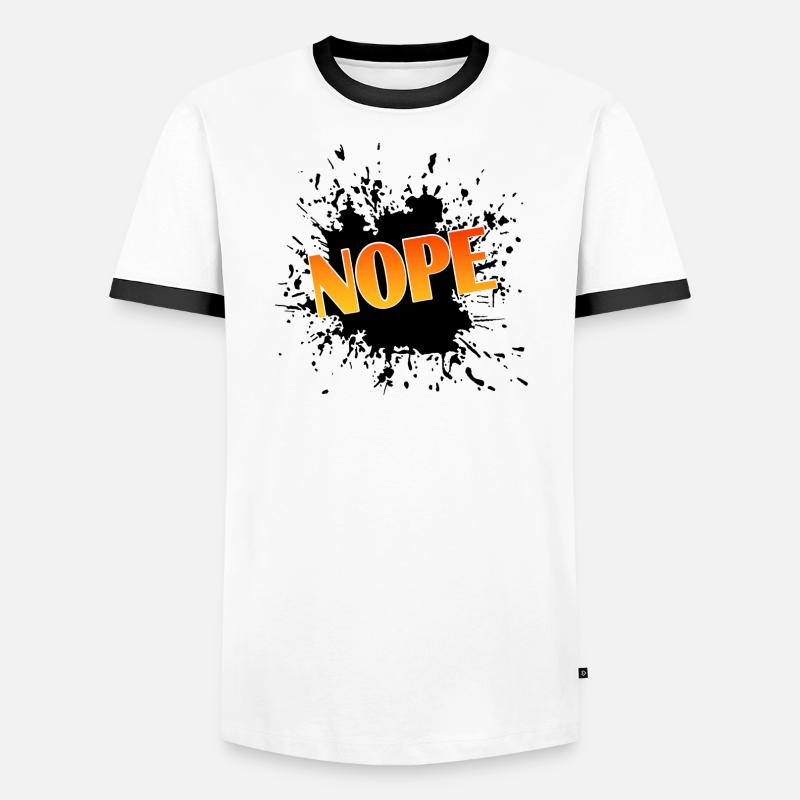 Nope Männer Kontrast-T-Shirt