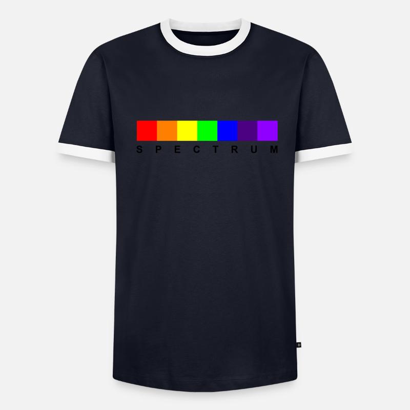Spektrum 01 (schwarzer Text) Männer Kontrast-T-Shirt