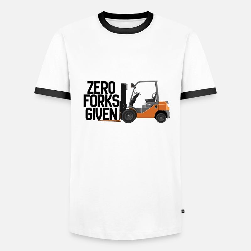 Forklift Zero Forks Given Men's Ringer Shirt
