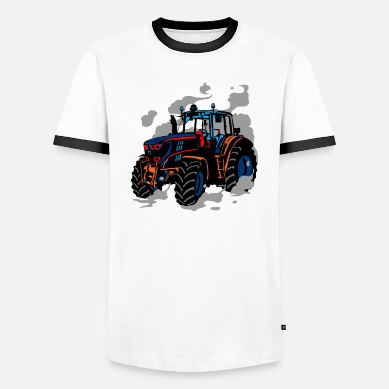 Tractor Pulling Power Full Pull Motorsport Gift Men's Ringer Shirt