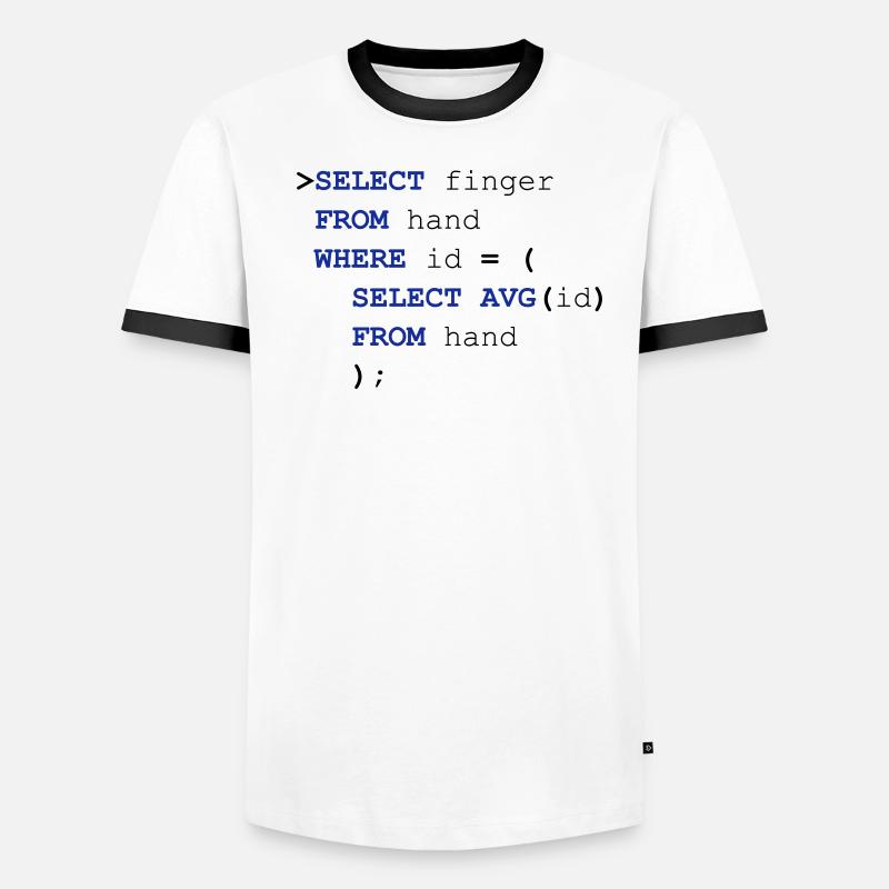 SQL finger Men's Ringer Shirt