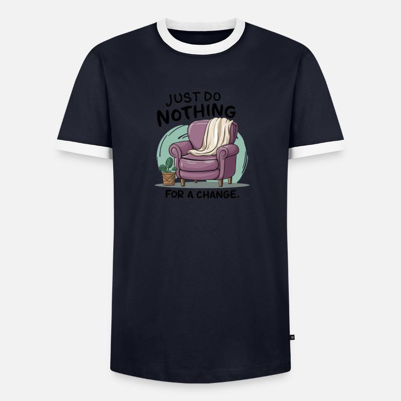 Pour changer, ne faites rien. T-shirt contrasté Homme