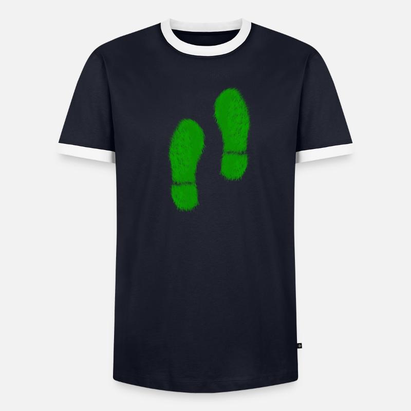 Green Grass Steps T-shirt contrasté Homme