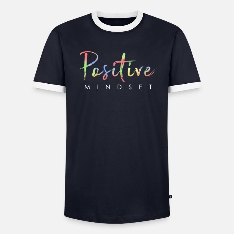 État d’ positif - Restez positif T-shirt contrasté Homme