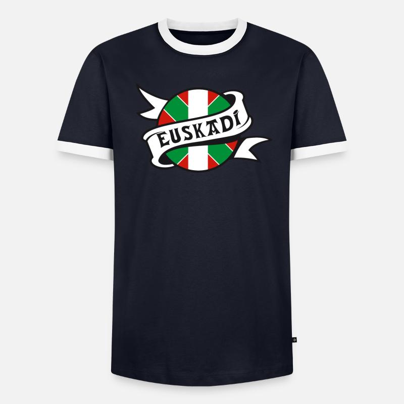 euskadi - pays basque 18 T-shirt contrasté Homme