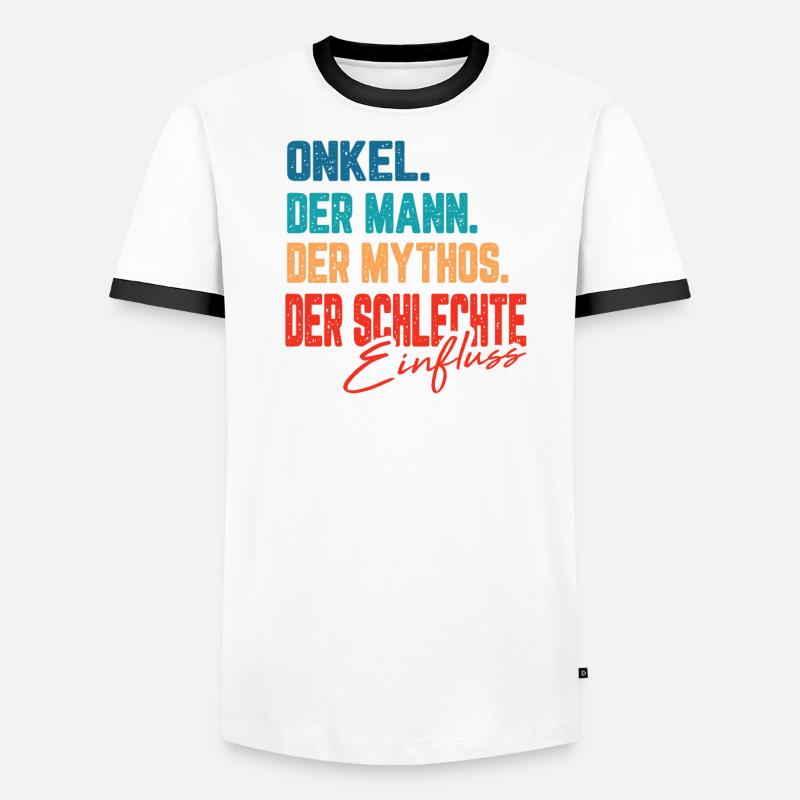 Onkel Bester Schlechter Einfluss Pate Geschenk Männer Kontrast-T-Shirt