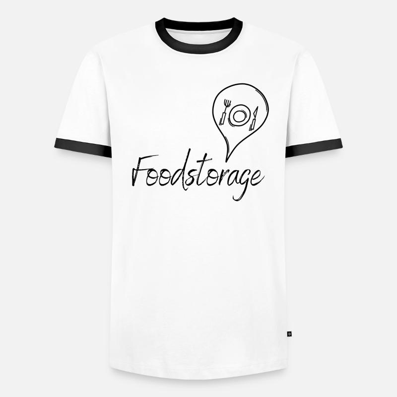 Du liebst gutes Essen? Männer Kontrast-T-Shirt