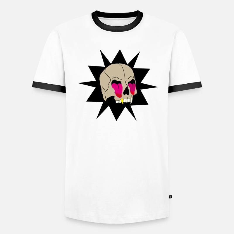 Skull that pulls tongues Men's Ringer Shirt