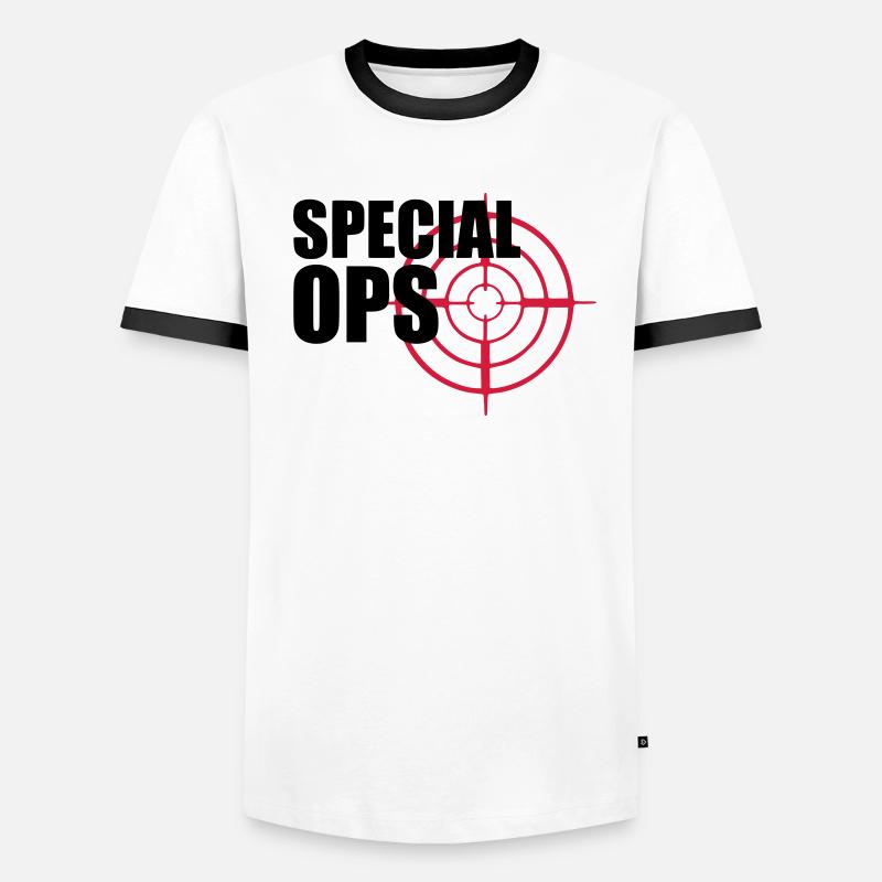 Special Ops crosshairs Men's Ringer Shirt