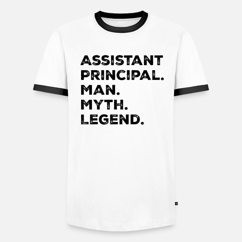 Leitender Assistent Mann Mythos Legende Männer Kontrast-T-Shirt