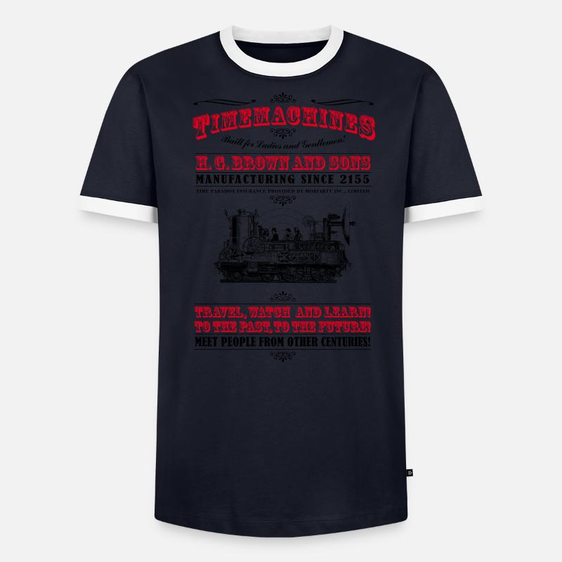 Time Machines T-shirt contrasté Homme