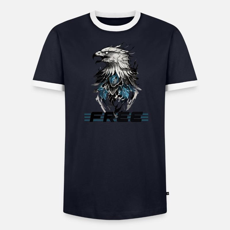 Libre comme le ciel : Majestic Eagle T-shirt contrasté Homme