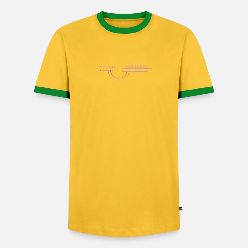Poursuite hyper concentrée et implacable - T-shirt contrasté Homme - undefined