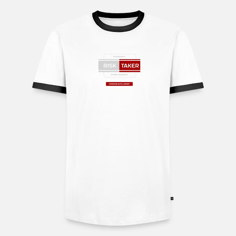 Fearless Trailblazer: Risk Taker Men's Ringer Shirt