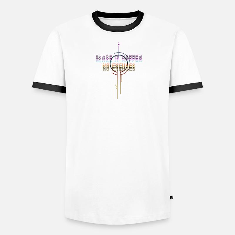 Faites-le arriver : pas d’excuses T-shirt contrasté Homme