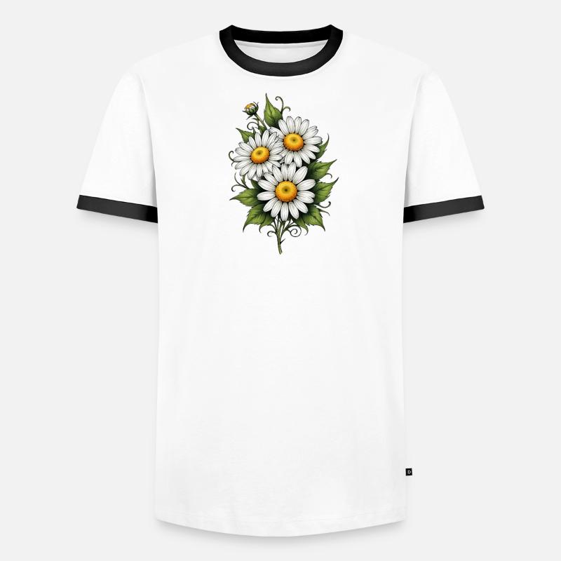 Daisy Bloom Trio Men's Ringer Shirt