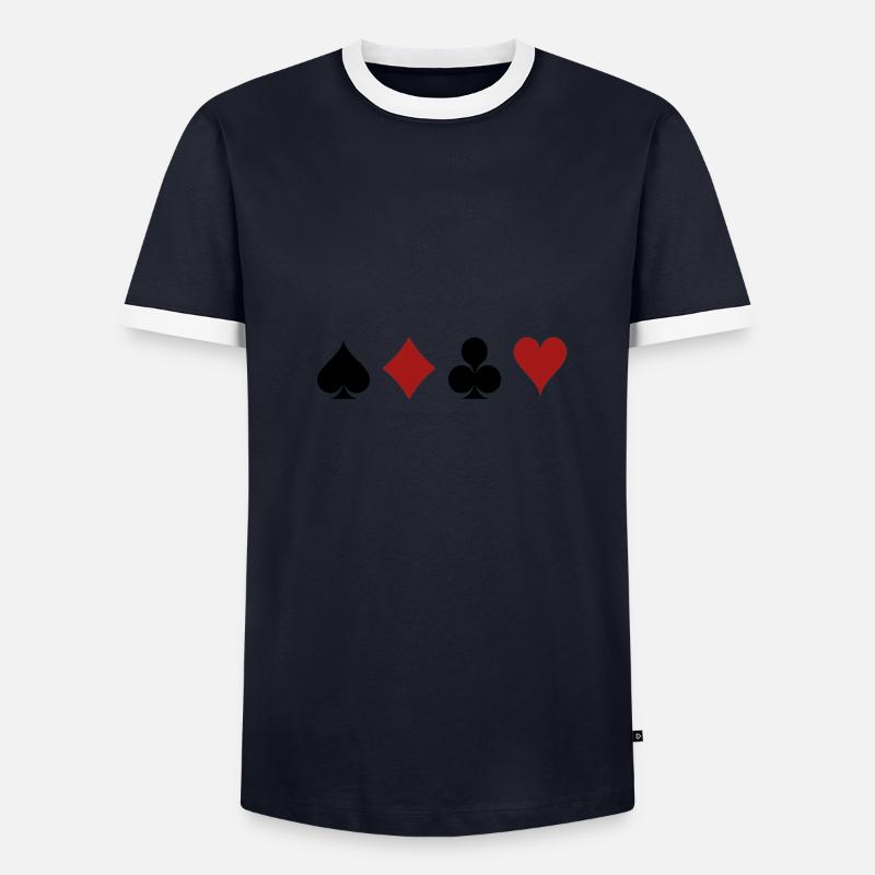 playing cards Men's Ringer Shirt