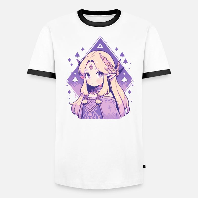 Princesse Chibi mignonne - Conception de conte de fées mignon T-shirt contrasté Homme