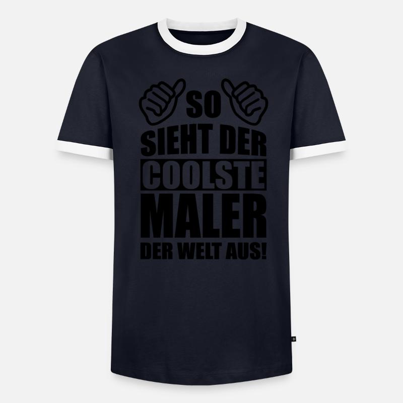 Maler Lustiger Spruch Geschenkidee Männer Kontrast-T-Shirt