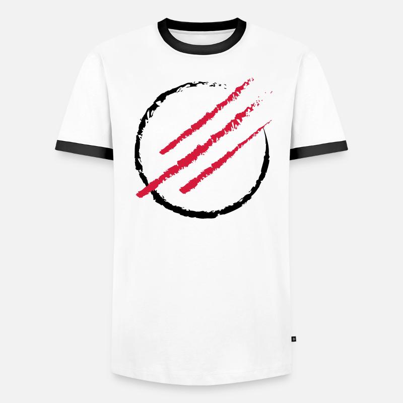 Scratch the Circle Männer Kontrast-T-Shirt