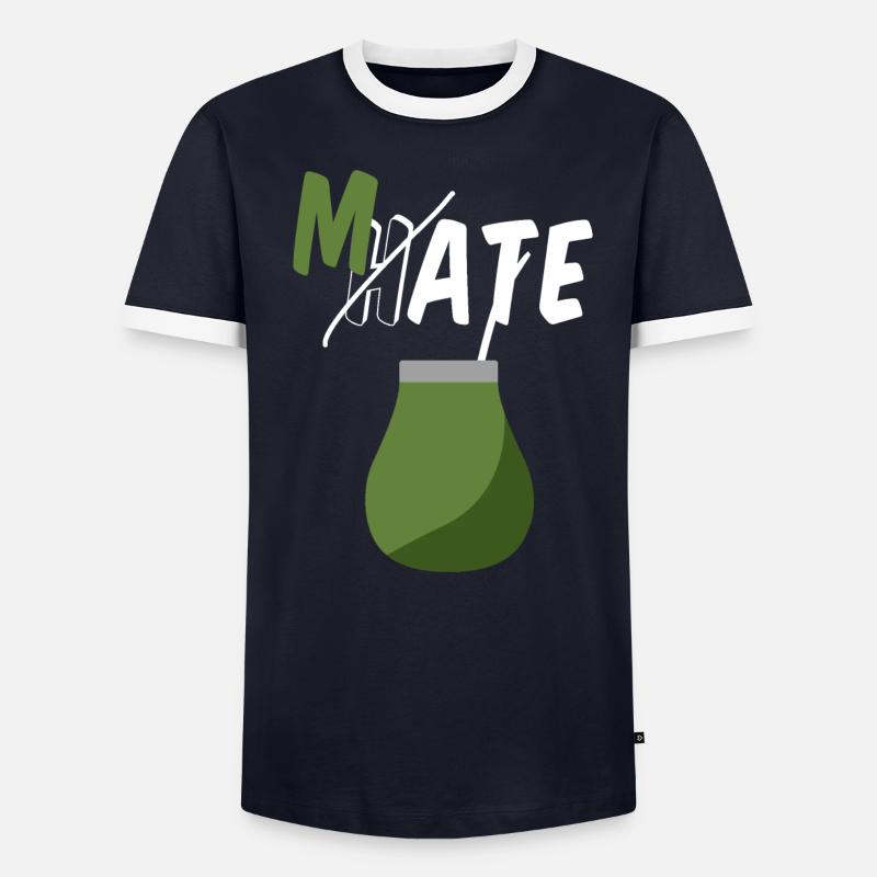 Don‘t hate, drink Mate - Männer Kontrast-T-Shirt - undefined