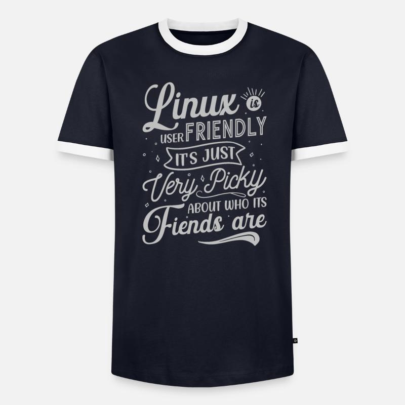 Linux ist benutzerfreundlich - Cloud Computing - Männer Kontrast-T-Shirt - undefined