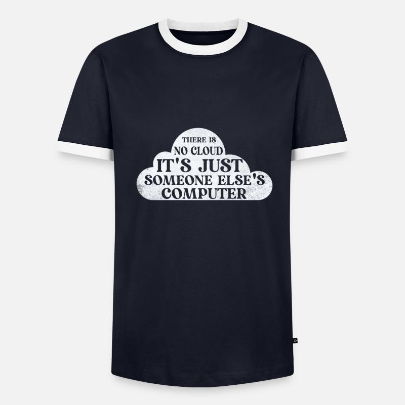 Cloud Computing Informatik Tech - Männer Kontrast-T-Shirt - undefined