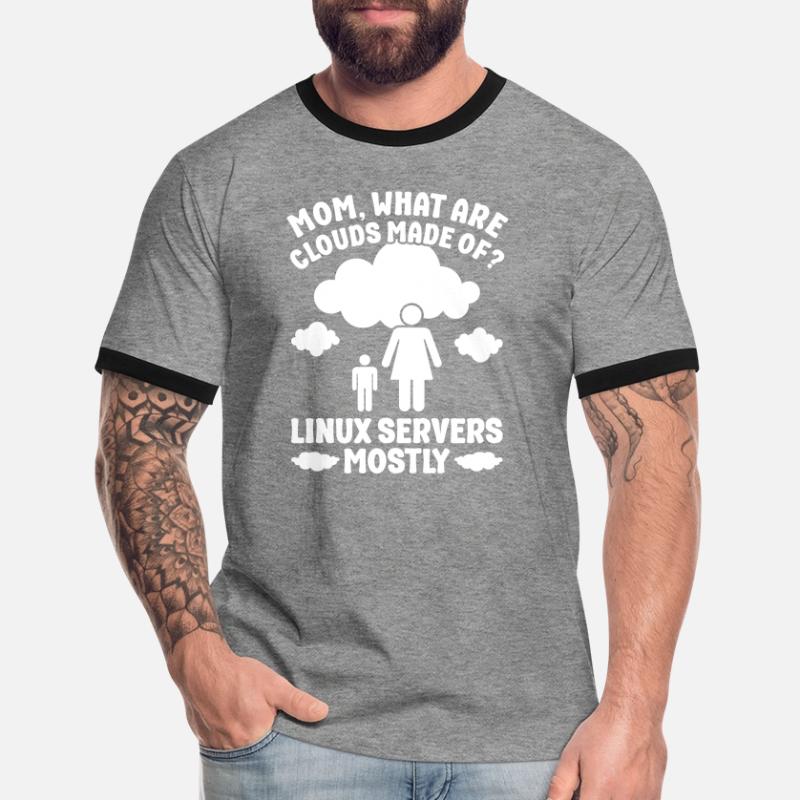 Cloud Computing Informatik Programmierung Dev Männer Kontrast-T-Shirt