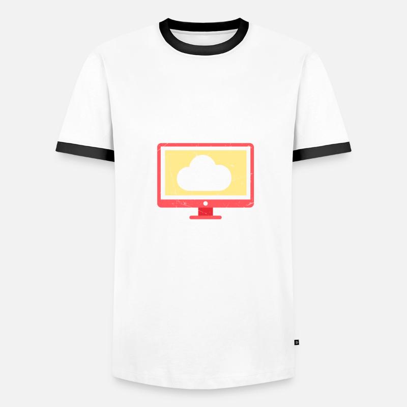 Cloud Computing Engineer Containers and Clouds Männer Kontrast-T-Shirt