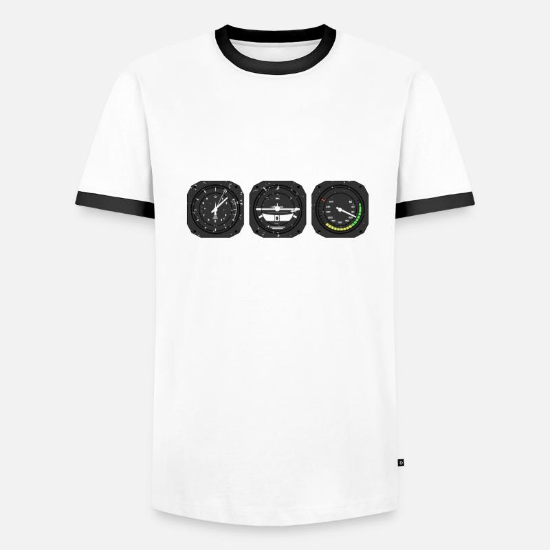Parce que je suis le commandant de bord Pilot Flight Captain Flyer T-shirt contrasté Homme