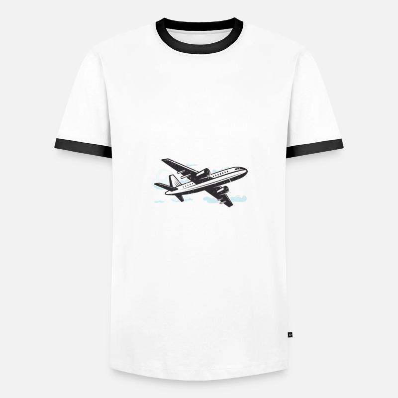Berufspilot Flugschein Fluglizenz Pilot Männer Kontrast-T-Shirt
