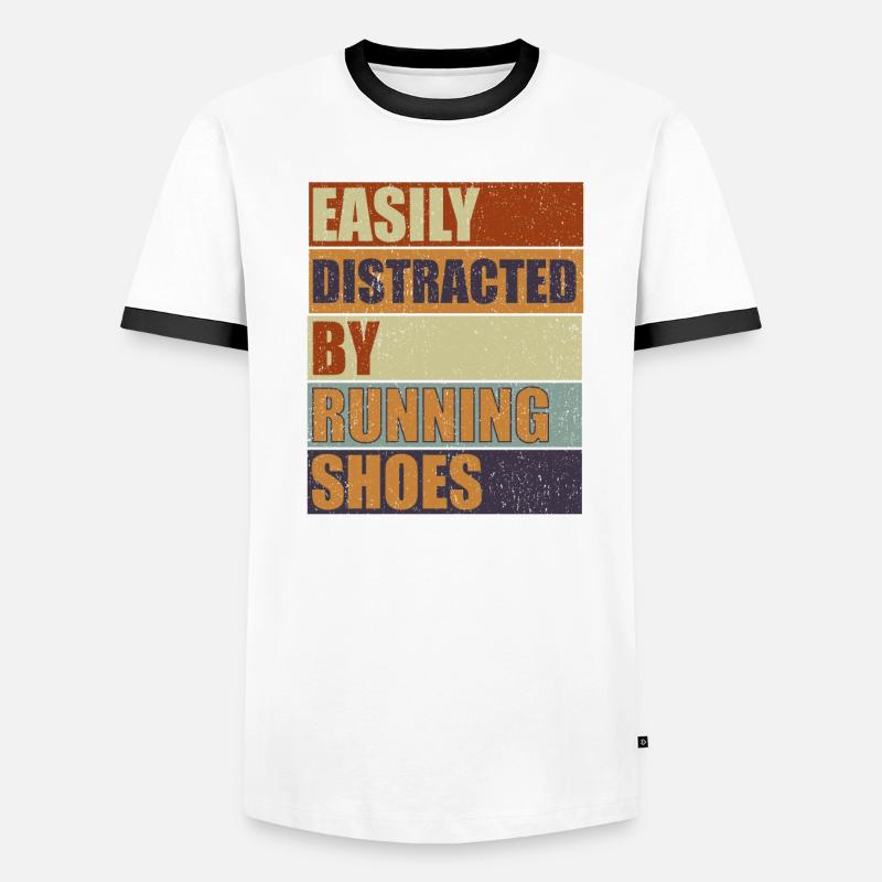 Distrait par les chaussures de course - Runner Laufen Runner T-shirt contrasté Homme