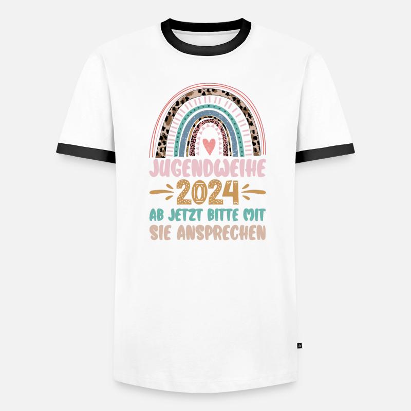 Jugendweihe 2024 Ab Jetzt Bitte Mit Sie Ansprechen Männer Kontrast-T-Shirt