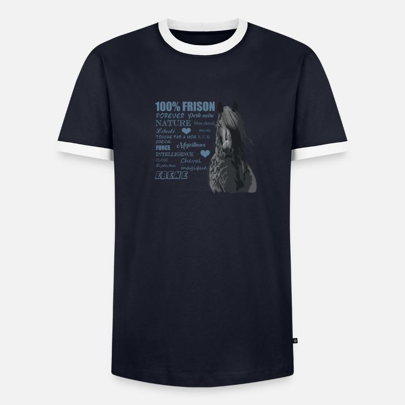 frison T-shirt contrasté Homme