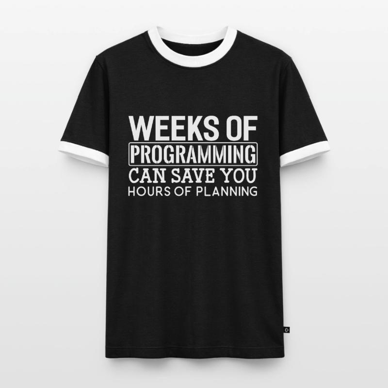 Programmierer Wochen Von Programmieren Männer Kontrast-T-Shirt