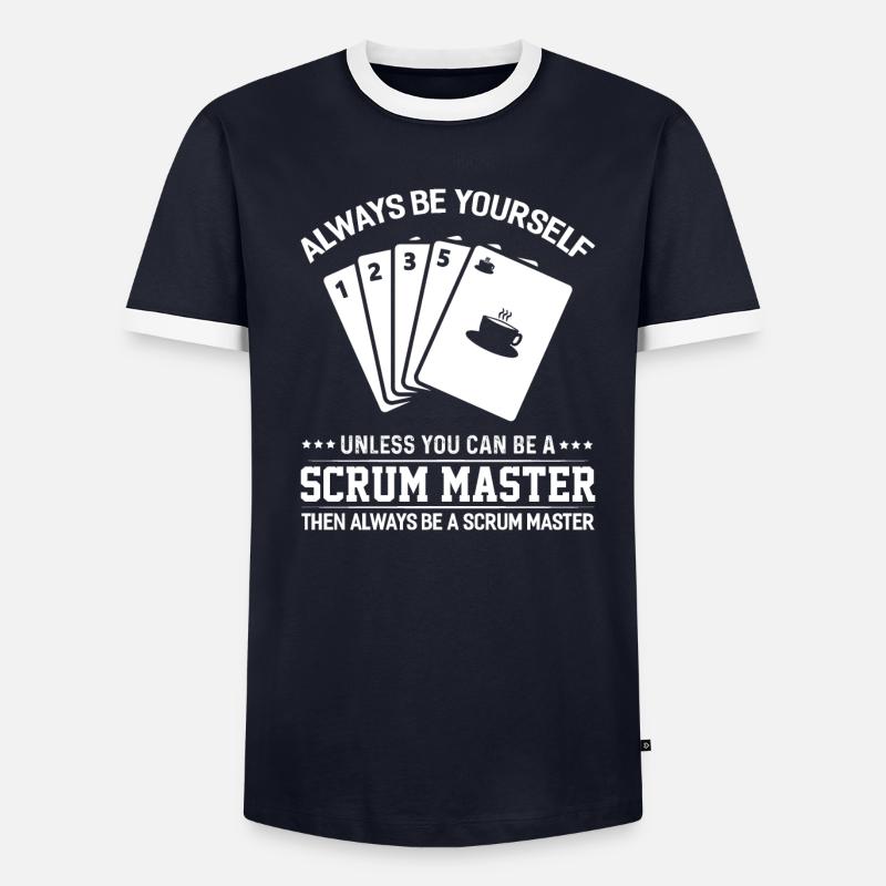 Scrum Master Agile Software Entwicklung - Männer Kontrast-T-Shirt - undefined