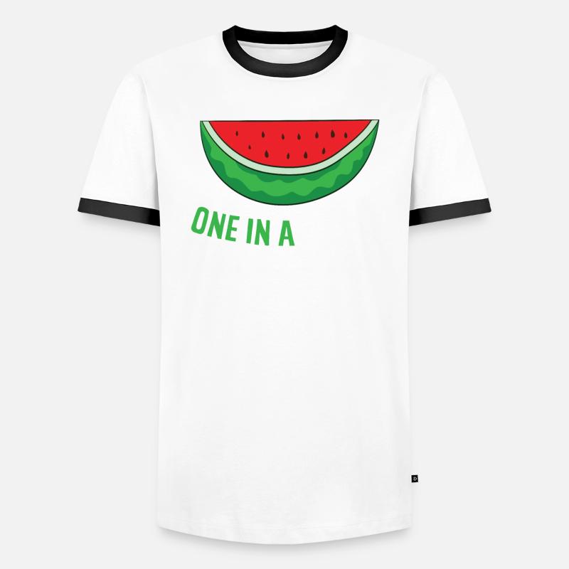 Pastèque Été Une sortie d’un melon T-shirt contrasté Homme