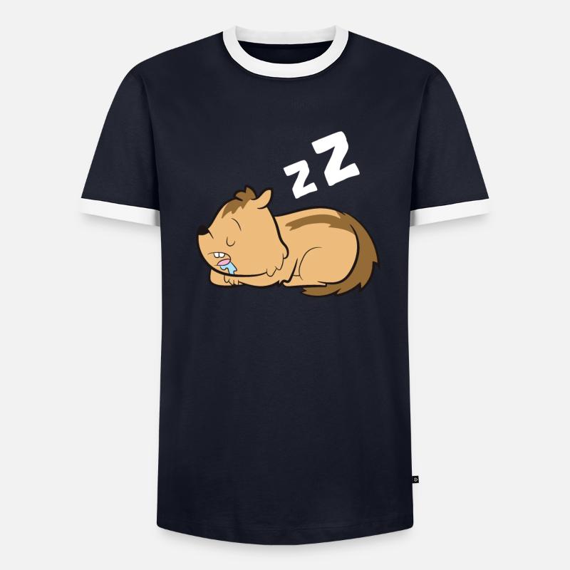 Chipmunk Tired Chipmunk Pyjama Chipmunk Men's Ringer Shirt