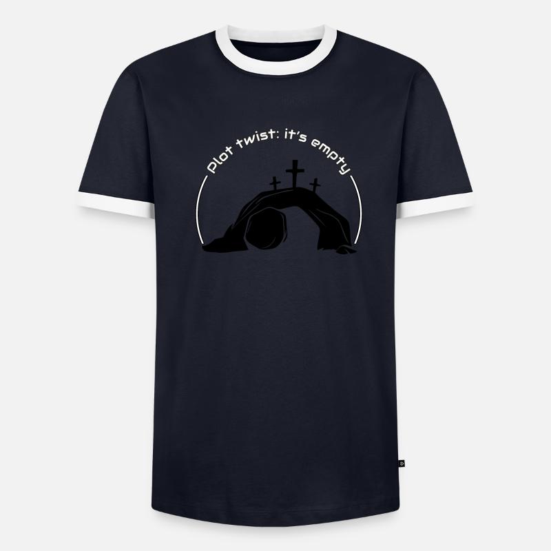 Plot Twist: Es ist leer Männer Kontrast-T-Shirt