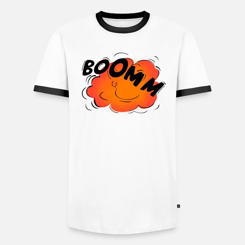 Explosion Männer Kontrast-T-Shirt