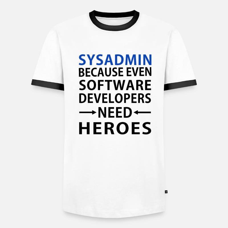 Sysadmin - Administrateur système T-shirt contrasté Homme