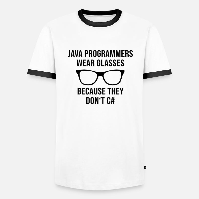 Programmer Java Men's Ringer Shirt
