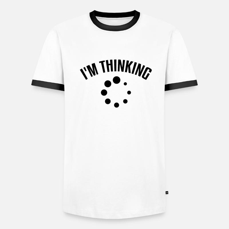 Computer Nerd Ich Denke Gerade... Männer Kontrast-T-Shirt
