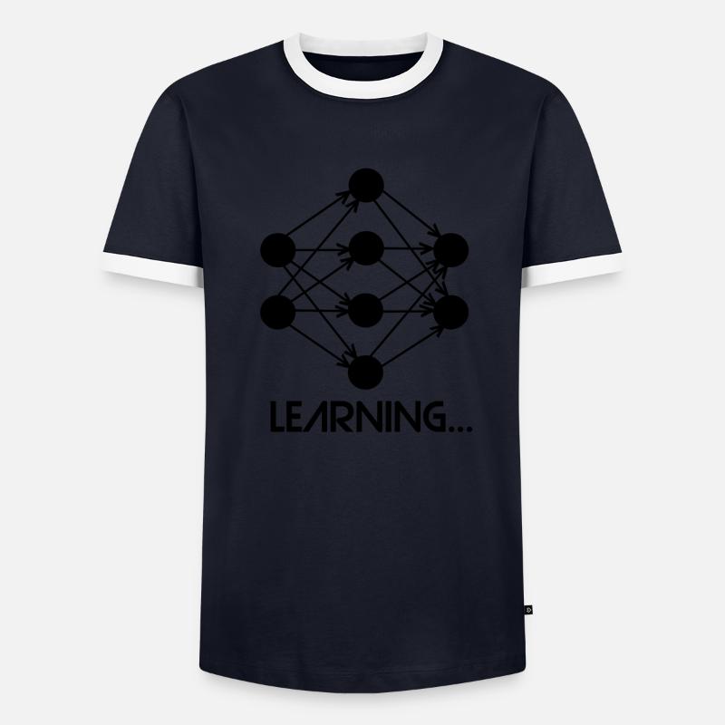 Machine Learning Neural Network Men's Ringer Shirt