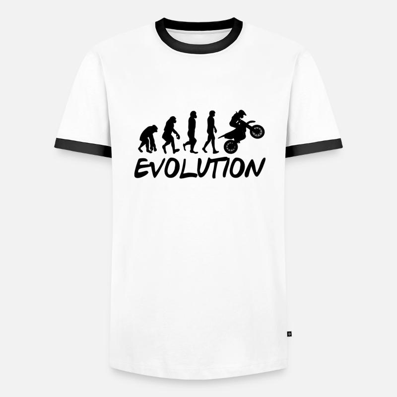 Évolution de la moto T-shirt contrasté Homme